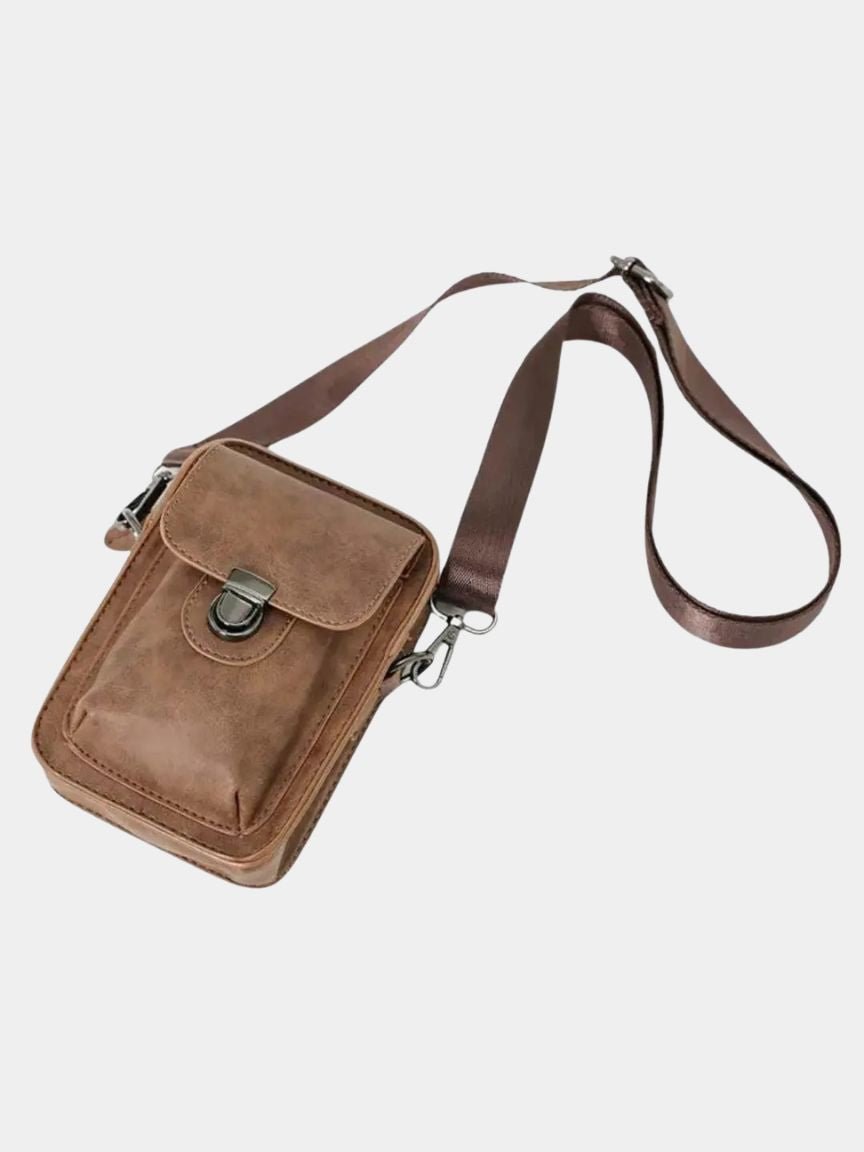 Vintage Mini Leather Crossbody Shoulder Bag - Areistore