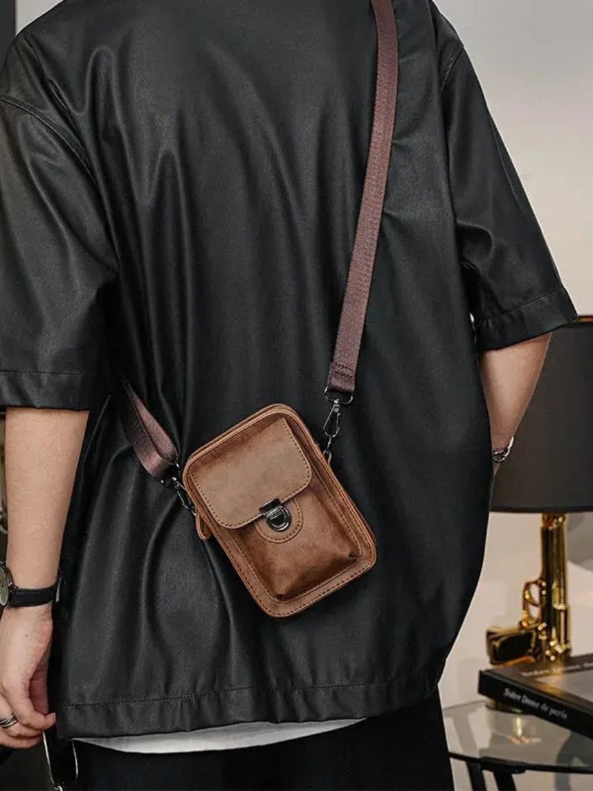 Vintage Mini Leather Crossbody Shoulder Bag - Areistore