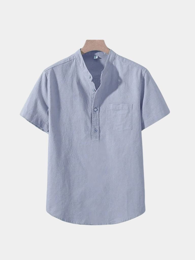 White Wellspring Linen T-Shirt - Areistore