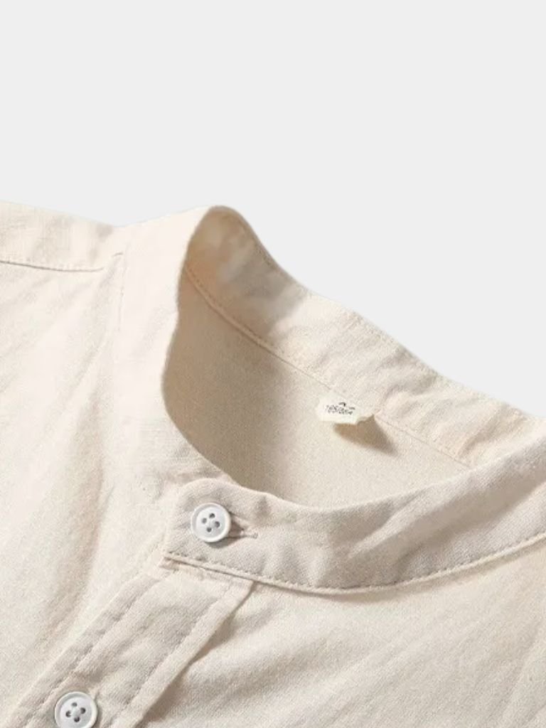 White Wellspring Linen T-Shirt - Areistore