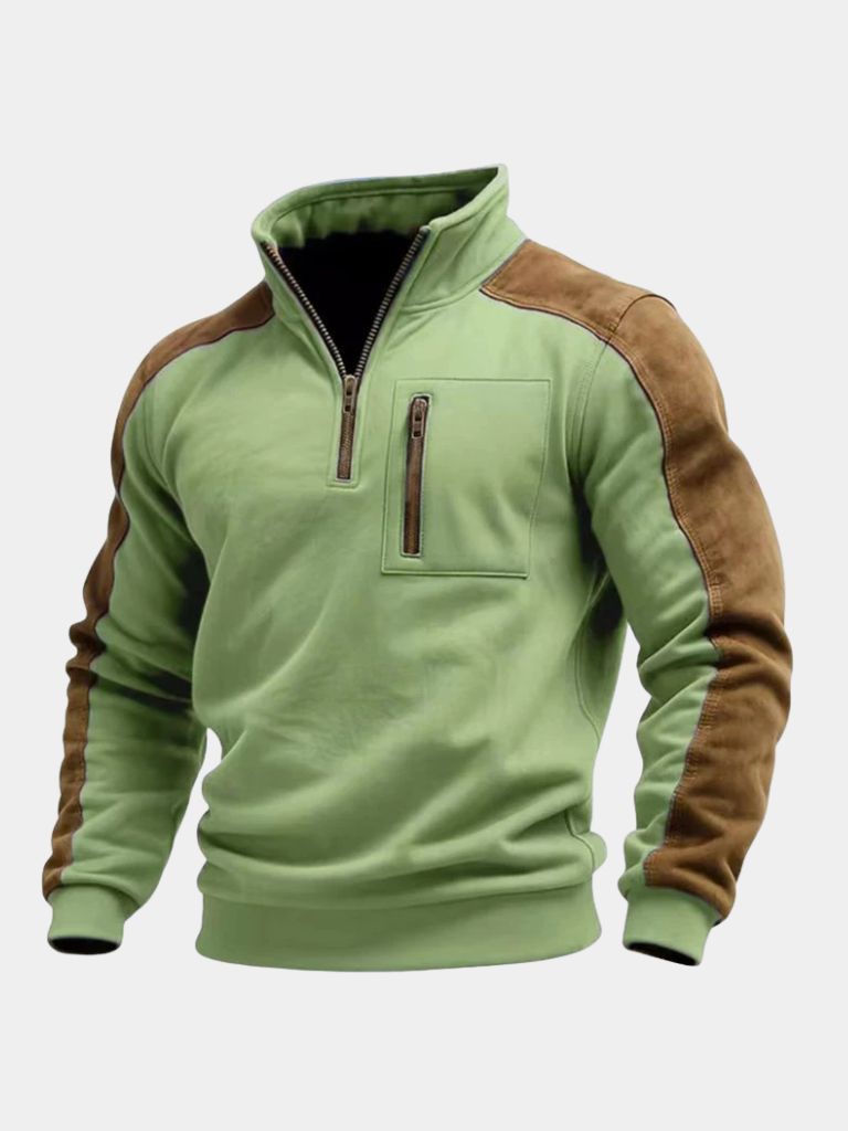 Urban Explorer High Collar Quarter Zip Pullover - Areistore