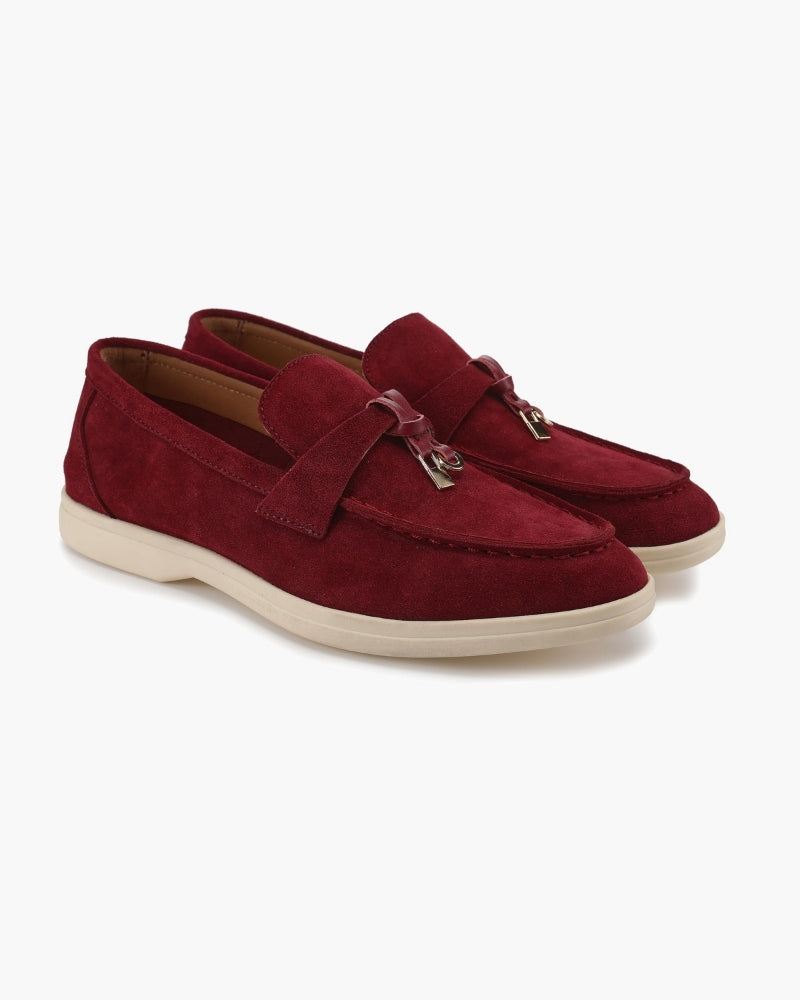 Suede Lady Loafers - Areistore