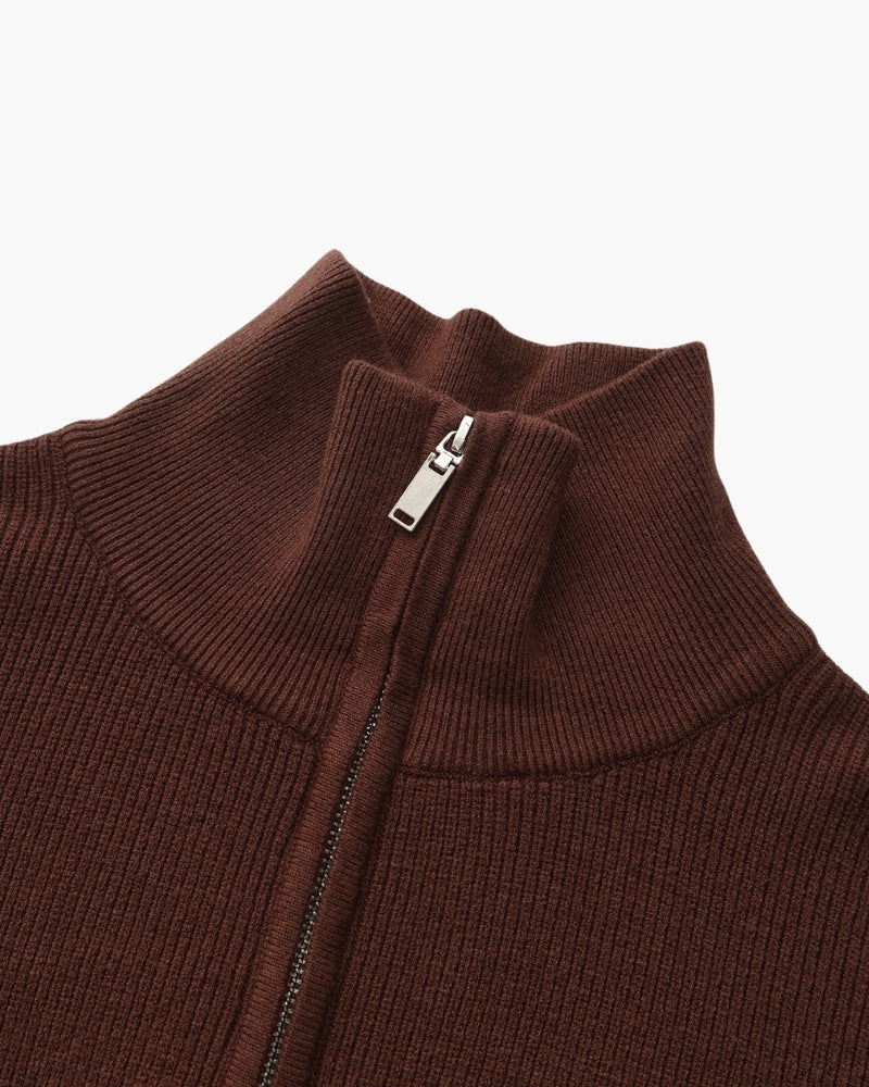 Refined Half-Zip Knit Pullover - Areistore