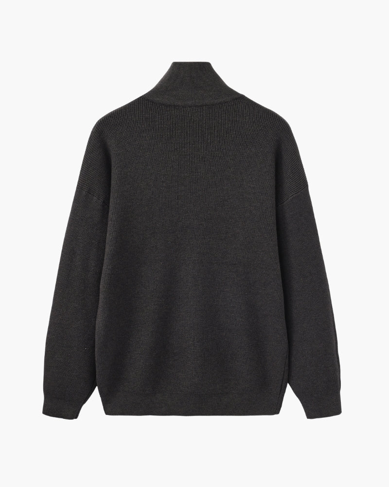 Refined Half-Zip Knit Pullover - Areistore