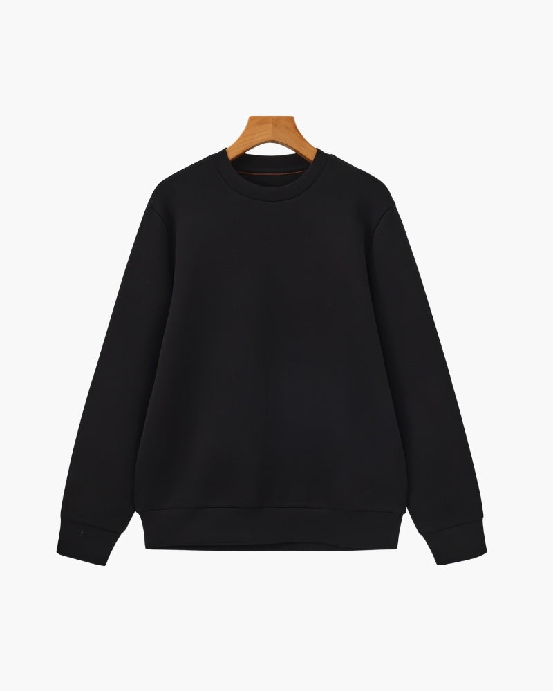 Classic Modal Blend Crewneck Sweatshirt - Areistore