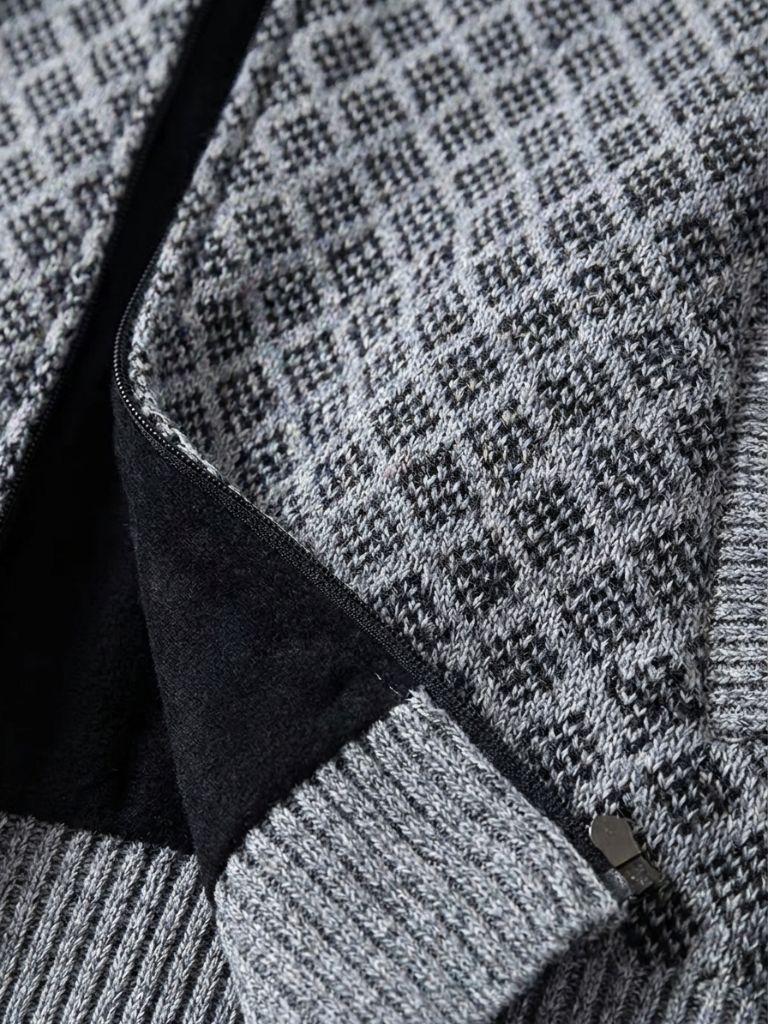 Vintage Jacquard Cardigan - Areistore