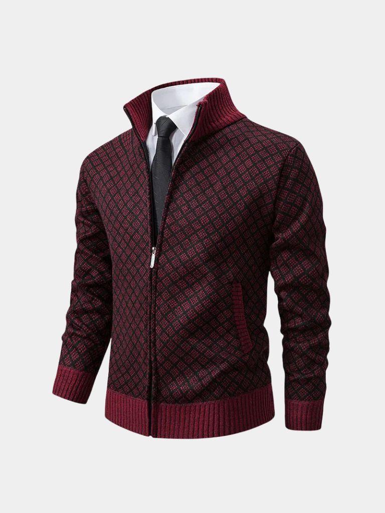 Vintage Jacquard Cardigan - Areistore