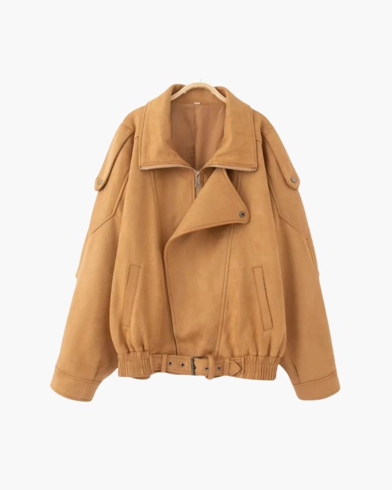 Vintage Suede Drape Jacket - Areistore