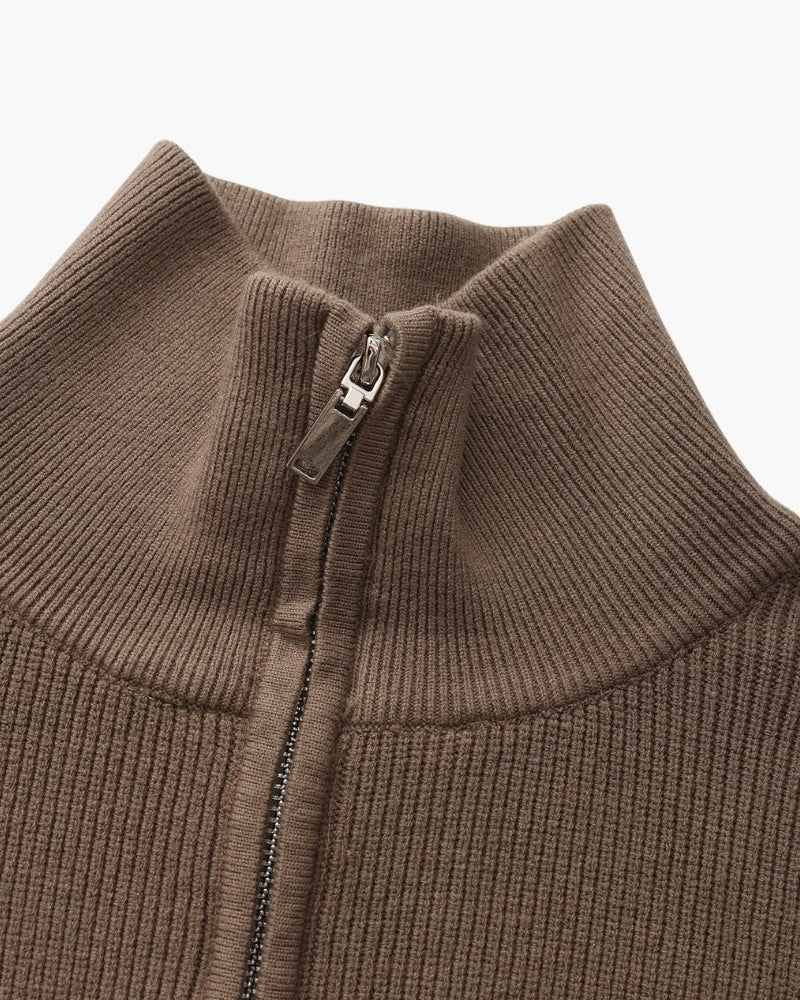 Refined Half-Zip Knit Pullover - Areistore