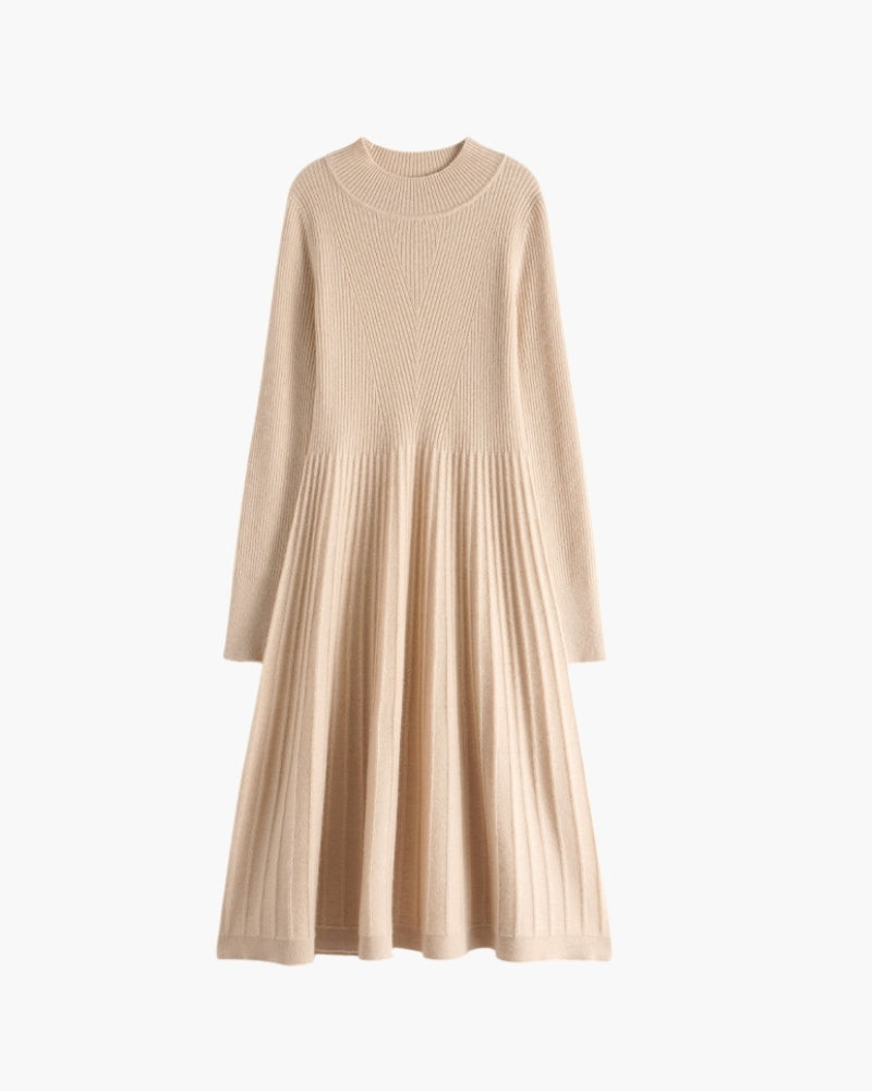 Pure Cashmere Flare Dress - Areistore