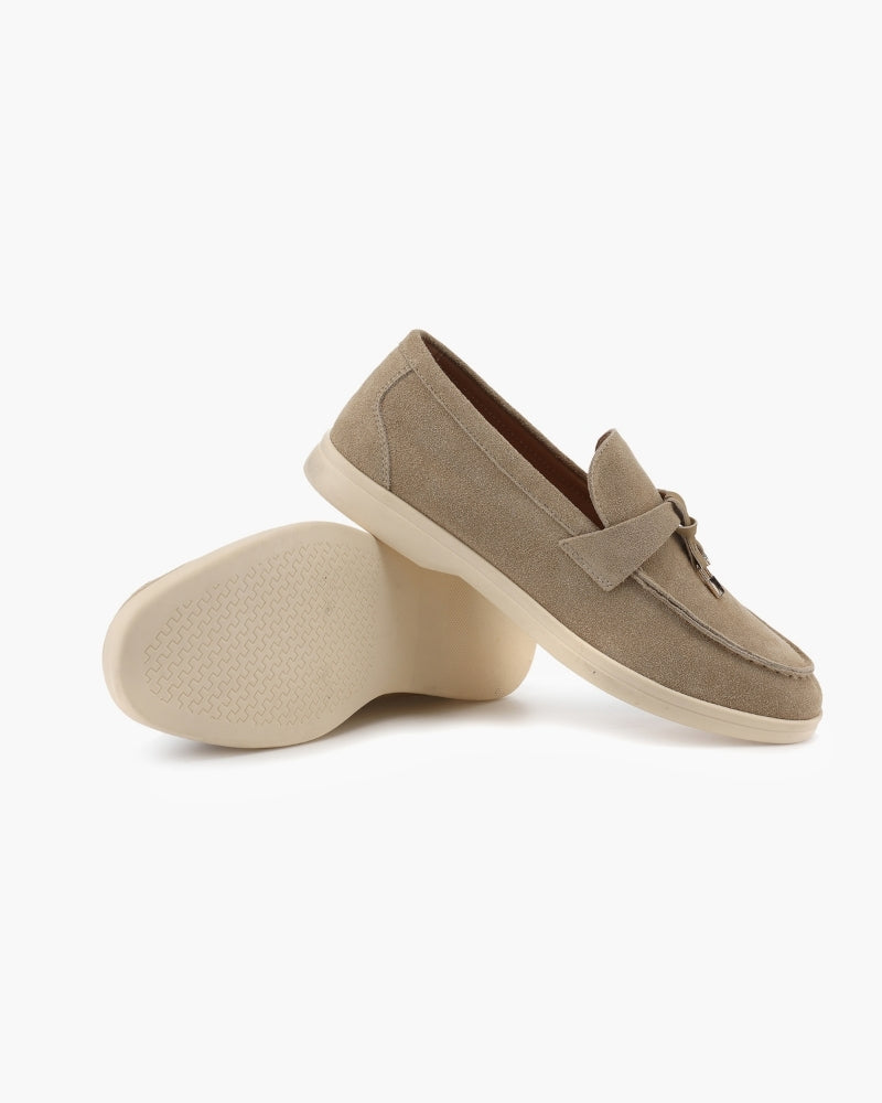 Suede Lady Loafers - Areistore