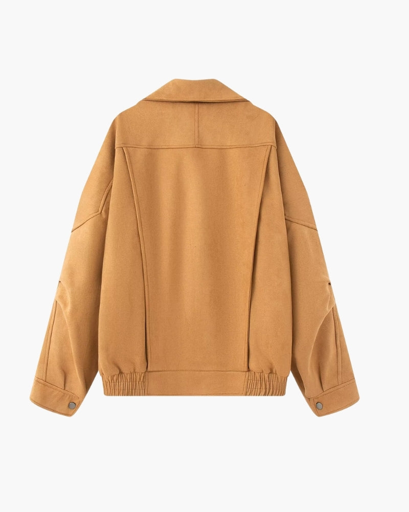Vintage Suede Drape Jacket - Areistore