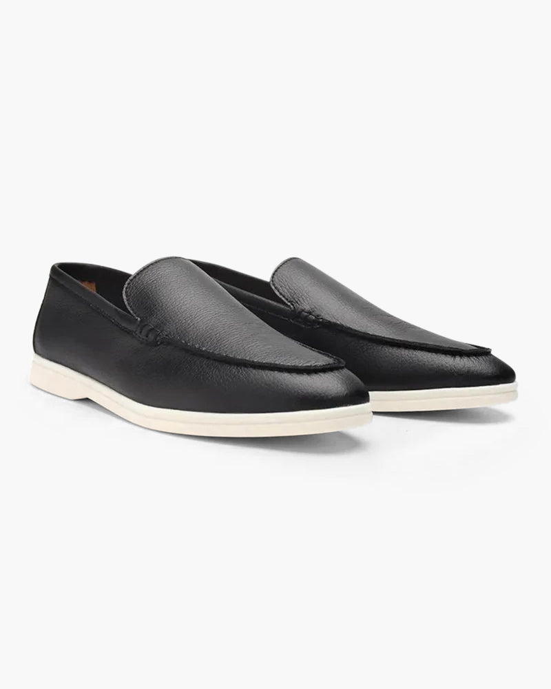 Cowhide Leather Loafers - Areistore