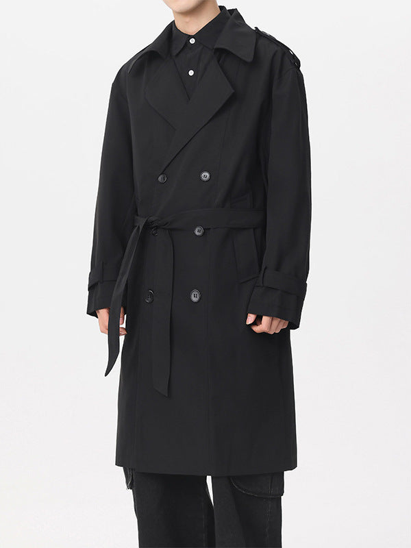 Classic Double-Breasted Trench Coat - Areistore