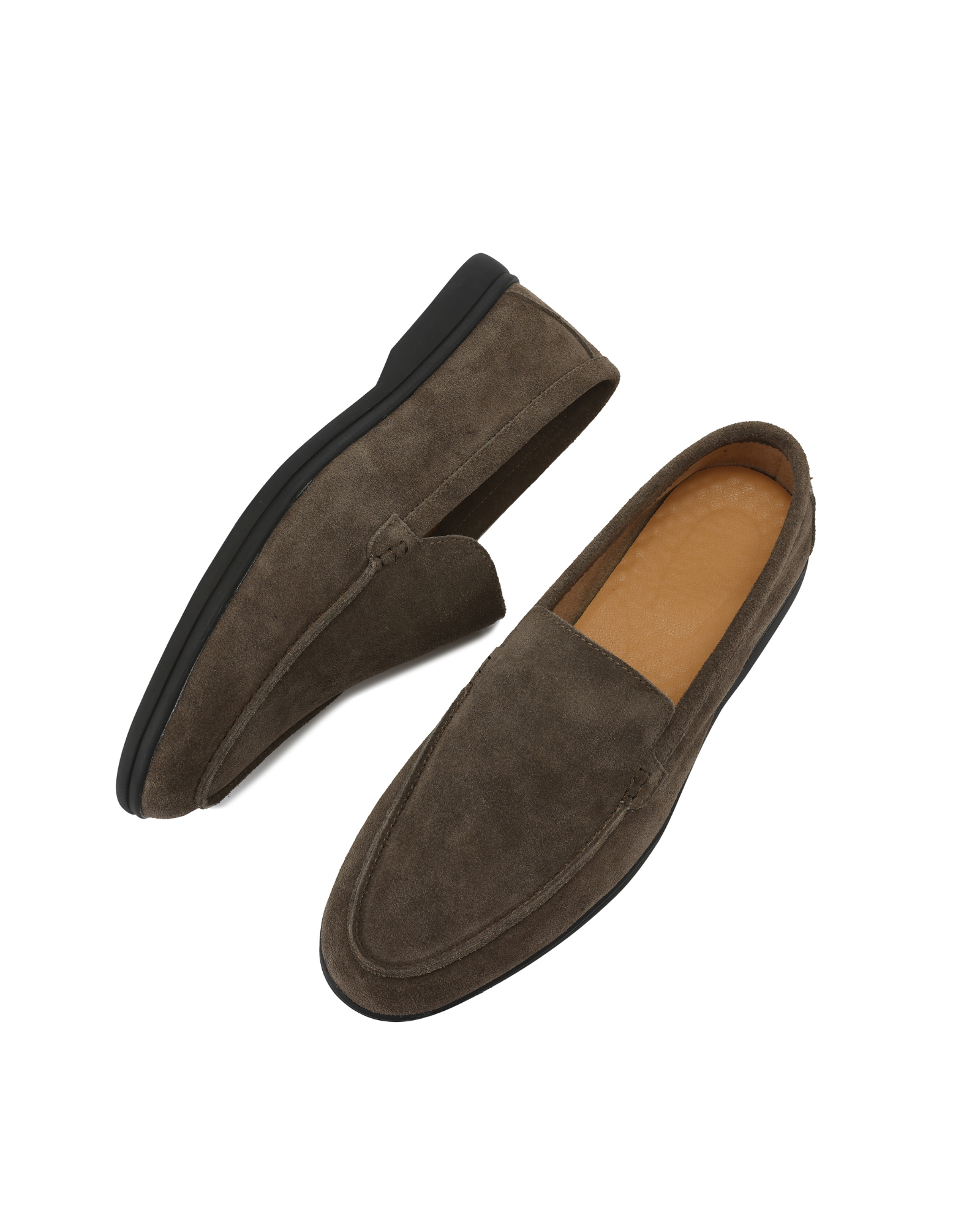 Premium Suede Loafers - Black Soles - Areistore