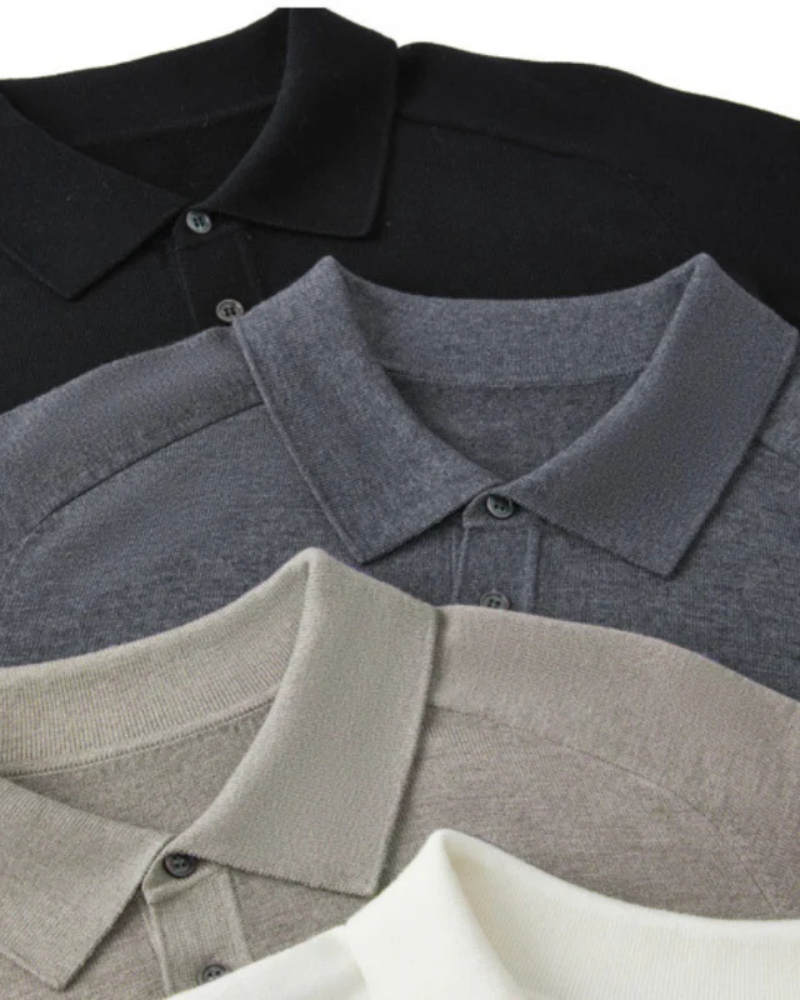 100% Premium Wool Polo - Areistore