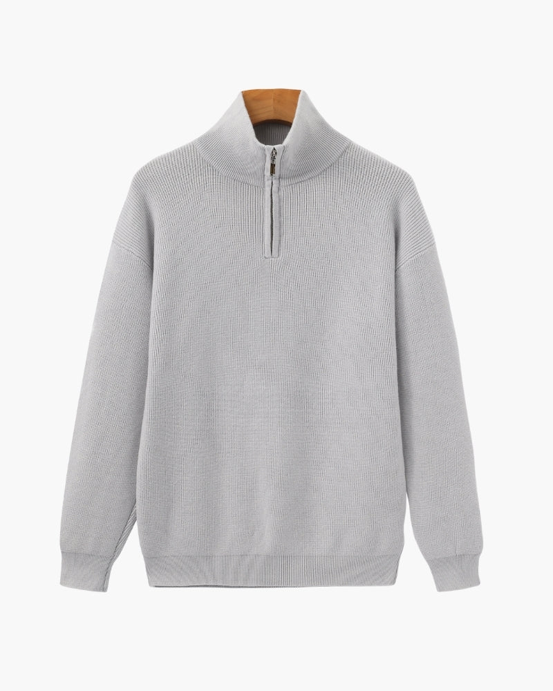 Refined Half-Zip Knit Pullover - Areistore