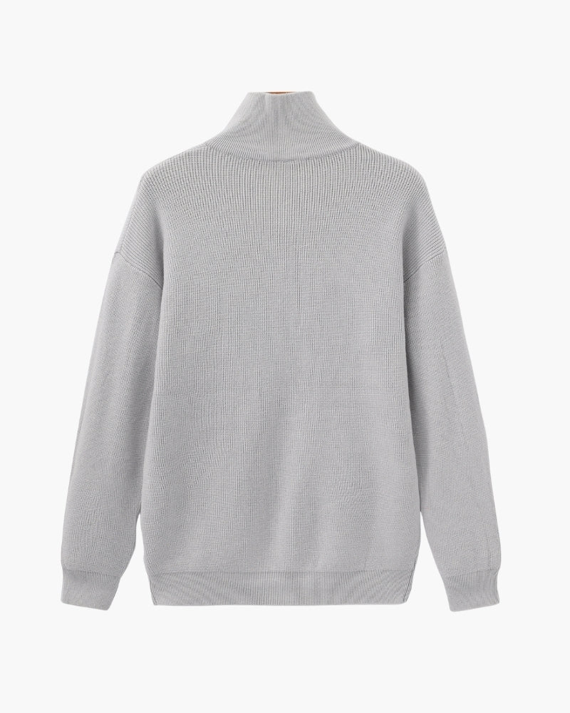 Refined Half-Zip Knit Pullover - Areistore