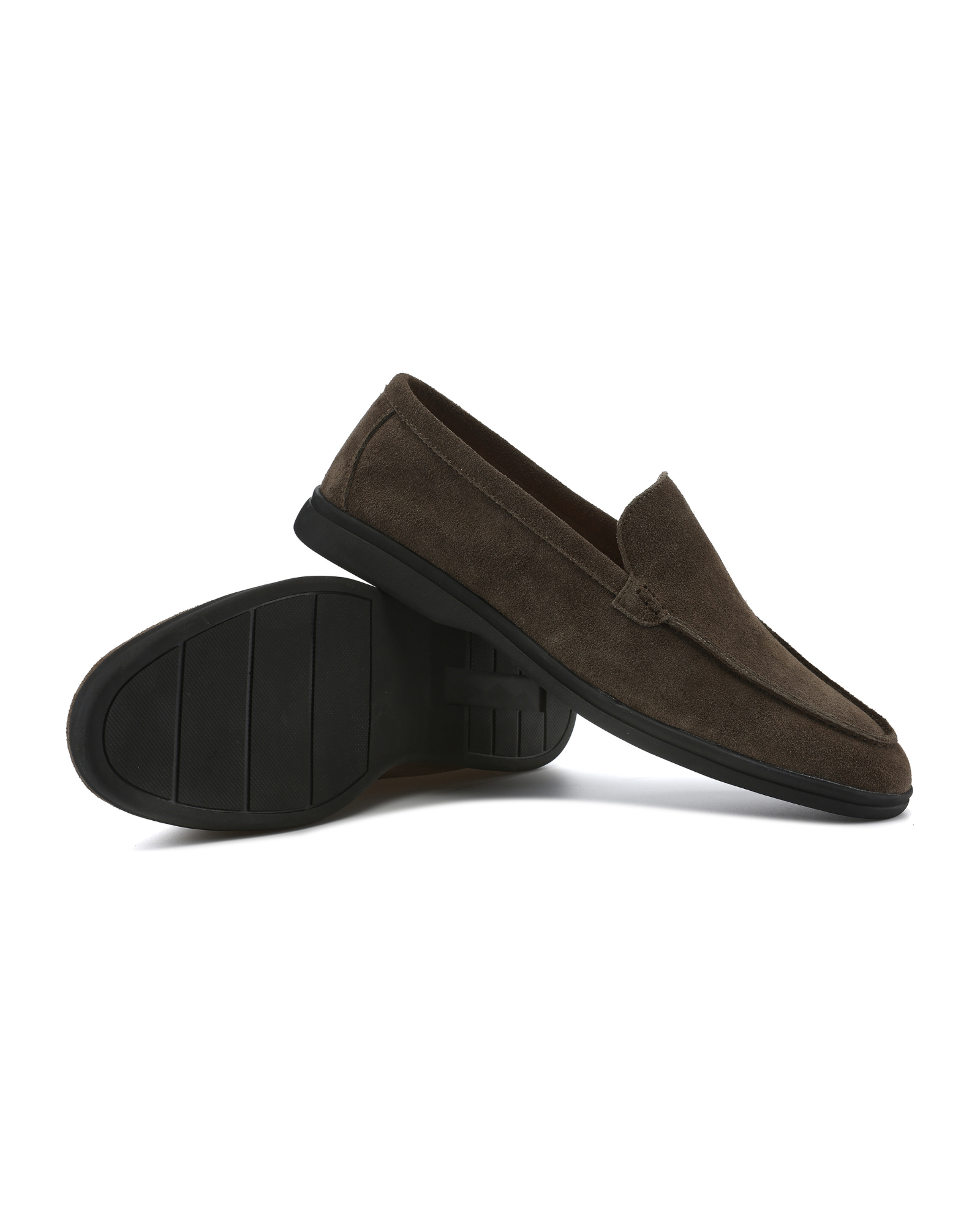 Premium Suede Loafers - Black Soles - Areistore