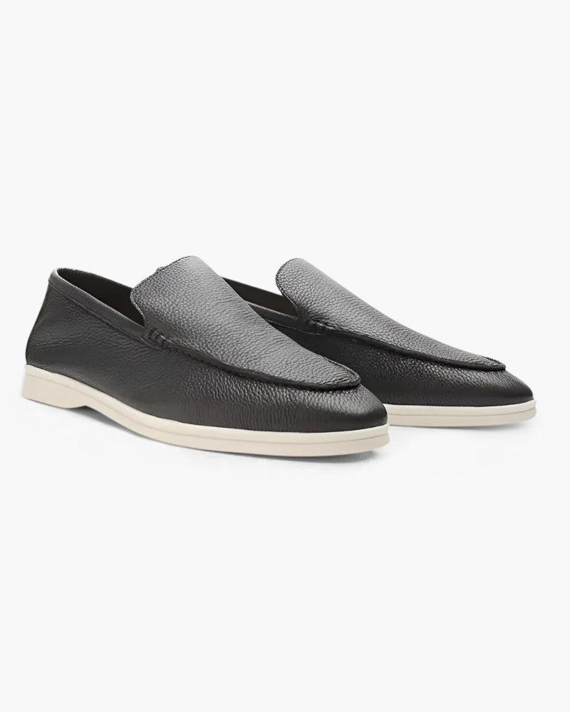 Cowhide Leather Loafers - Areistore