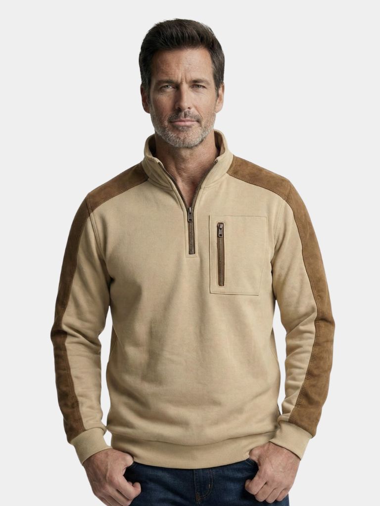 Urban Explorer High Collar Quarter Zip Pullover - Areistore