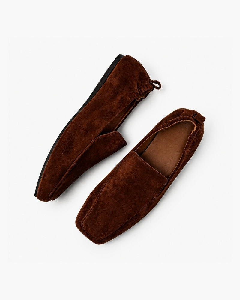 Premium Brown Suede Loafers - Areistore