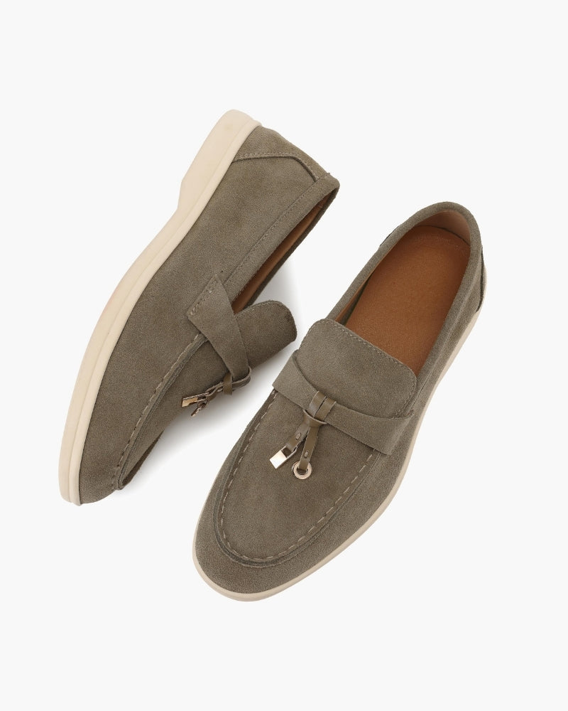 Suede Lady Loafers - Areistore