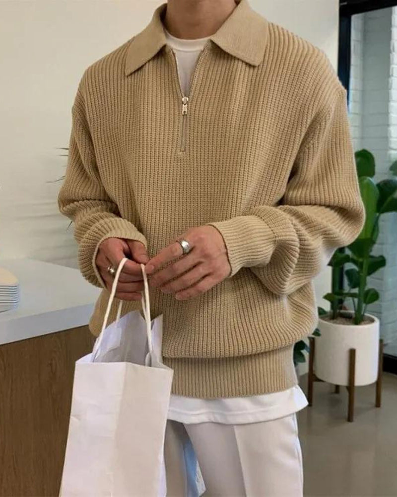 Cesare Half Zip Sweater - Areistore
