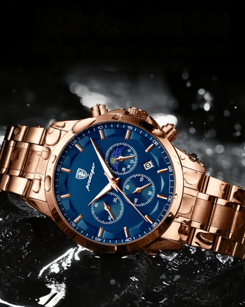 Precision Chronograph Steel Watch - Areistore