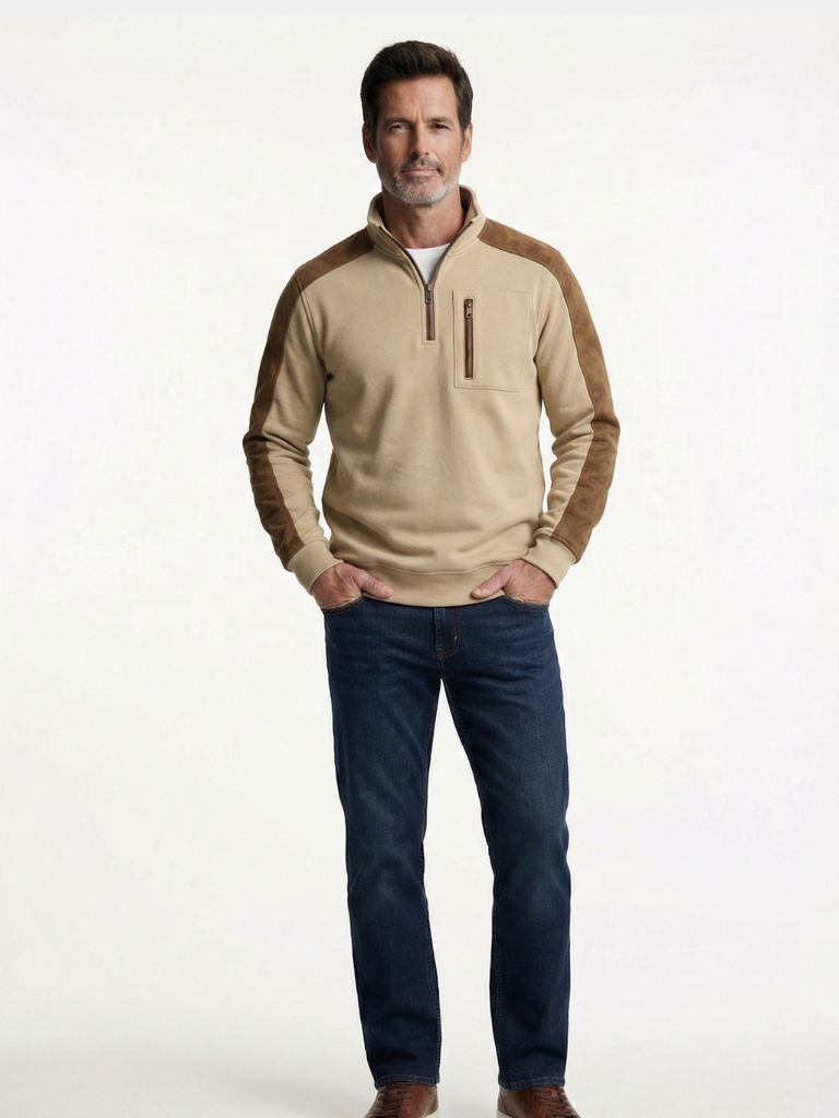 Urban Explorer High Collar Quarter Zip Pullover - Areistore