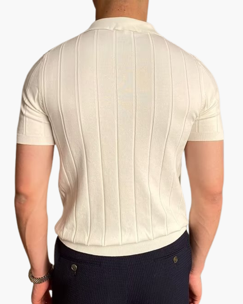 Cannes Ribbed Cotton Polo - Areistore