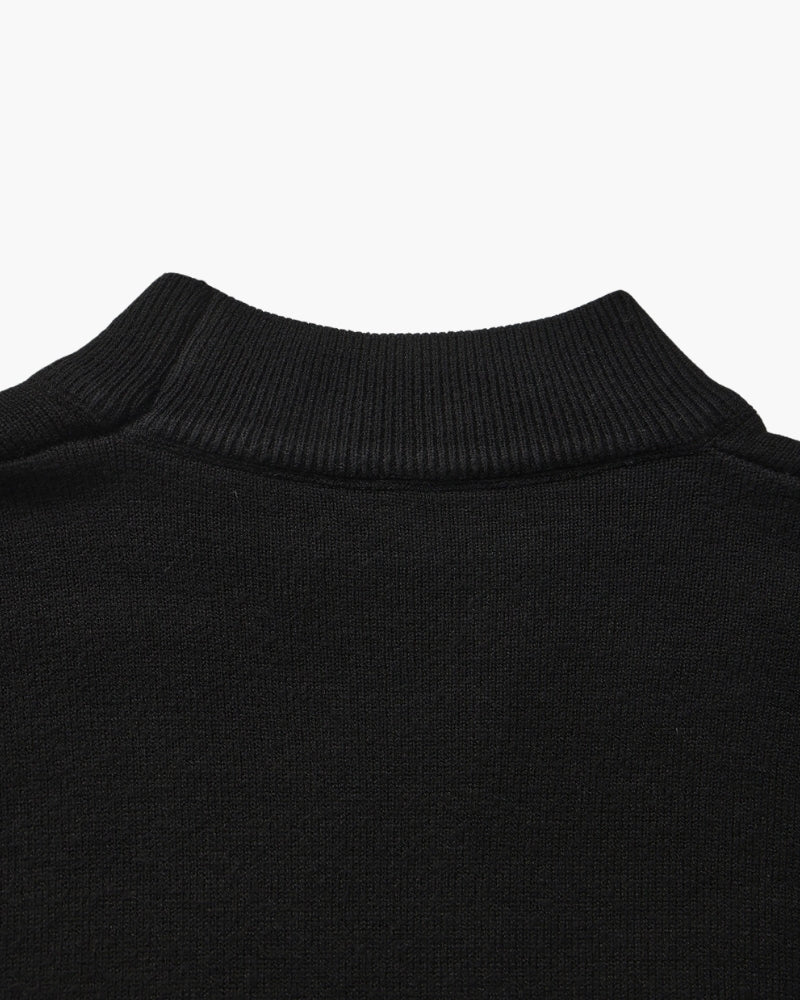 Essential Ribbed Mock Neck Sweater - Areistore