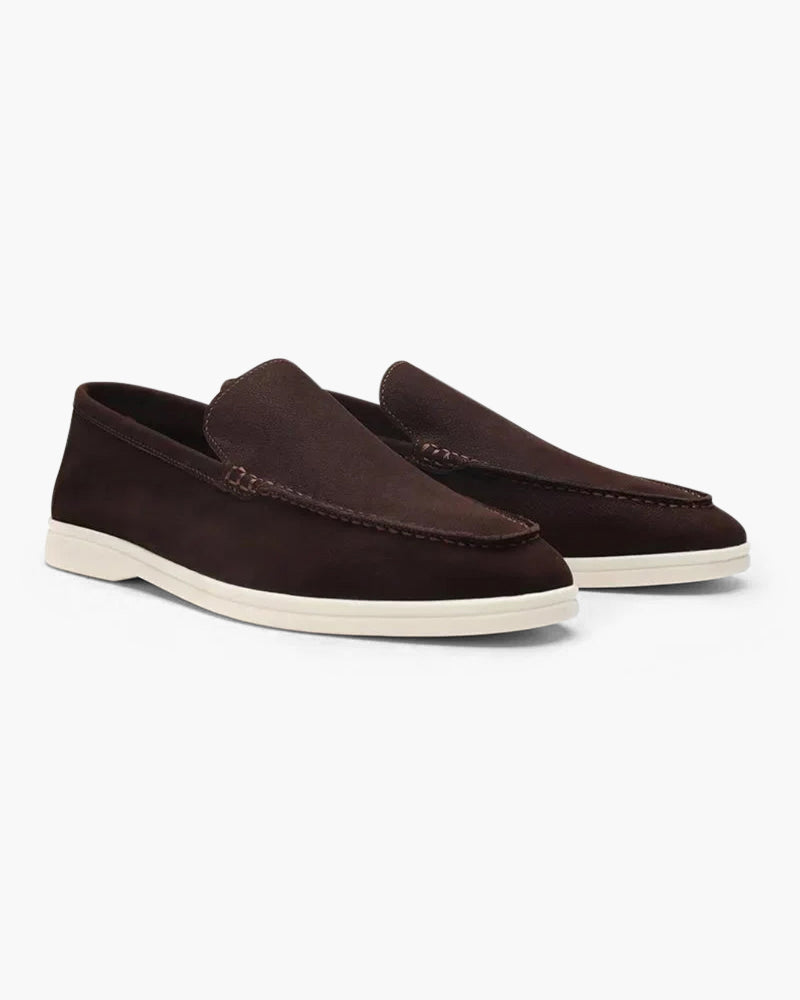 Cowhide Leather Loafers - Areistore