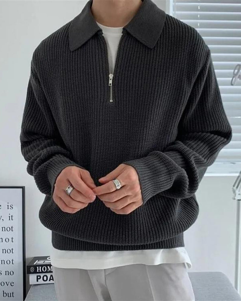 Cesare Half Zip Sweater - Areistore