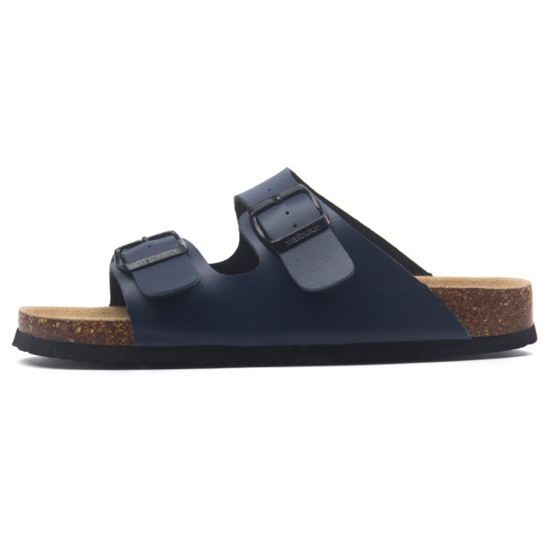 Leather Birken Sandal - Blue | Areistore
