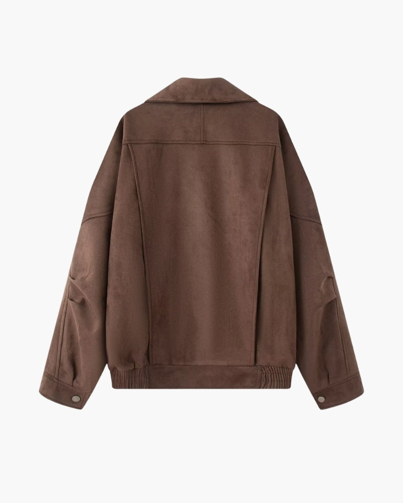 Vintage Suede Drape Jacket - Areistore