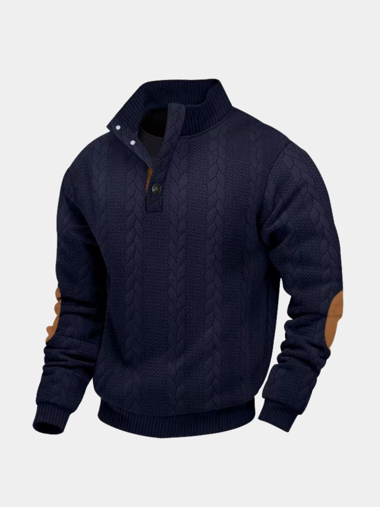 Timberline Long Collar Knit Sweater - Areistore