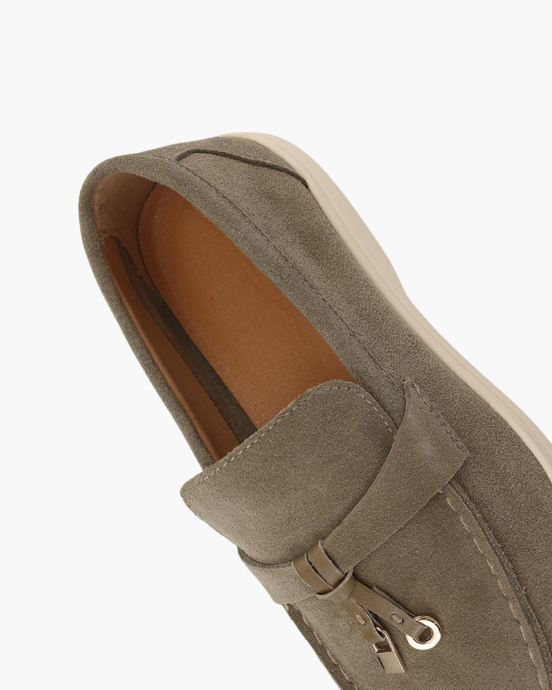 Suede Lady Loafers - Areistore
