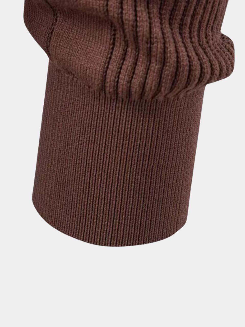 Vertical Ridge Knit Polo Shirt - Areistore