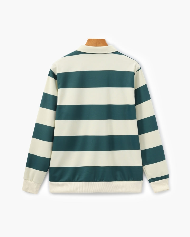 Vintage Stripe Rugby Polo - Areistore