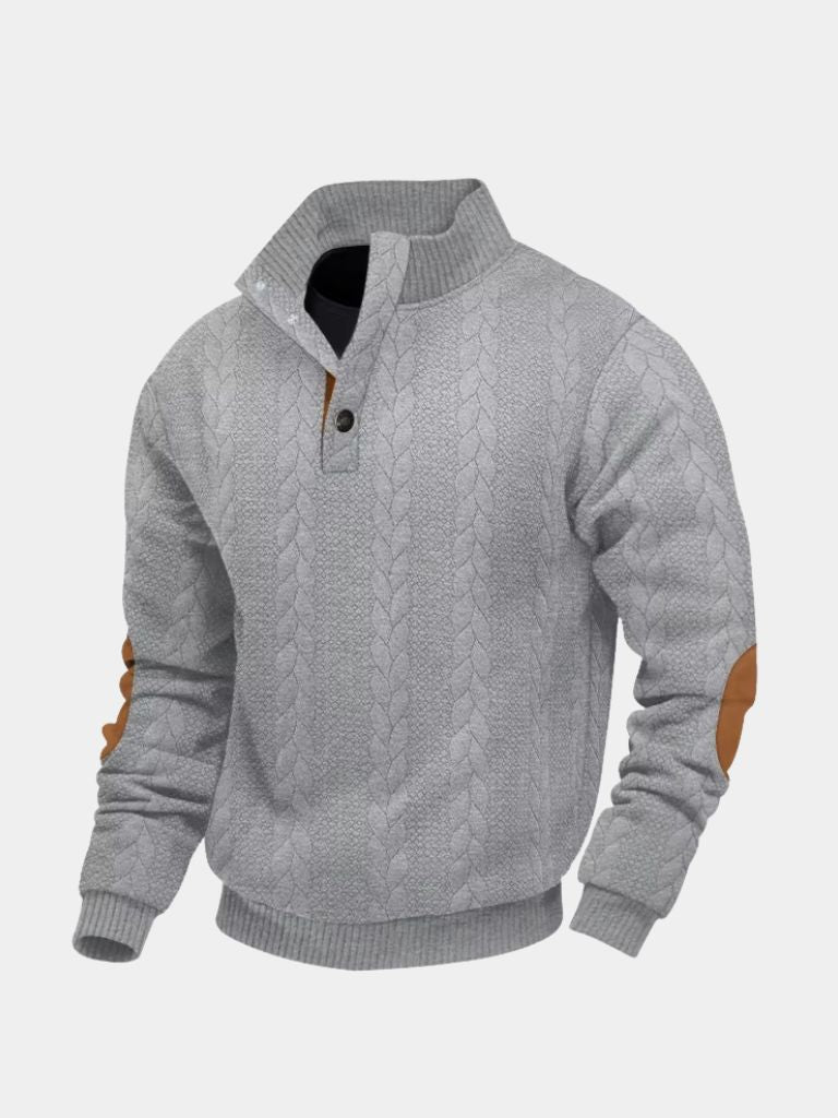 Timberline Long Collar Knit Sweater - Areistore