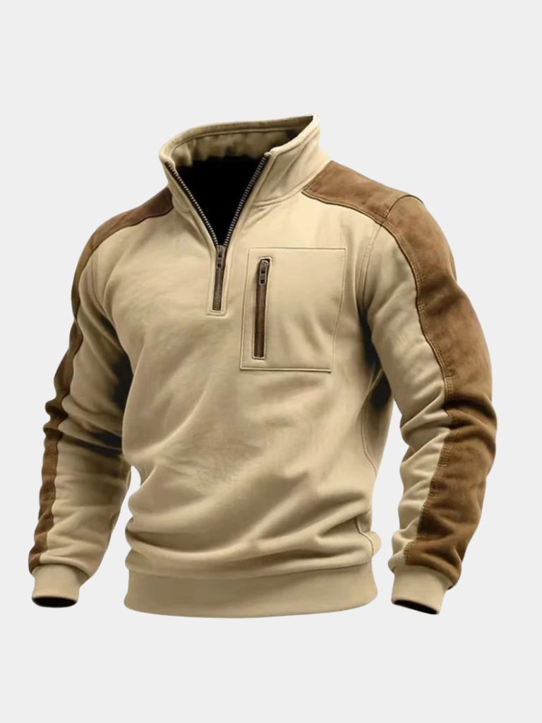 Urban Explorer High Collar Quarter Zip Pullover - Areistore