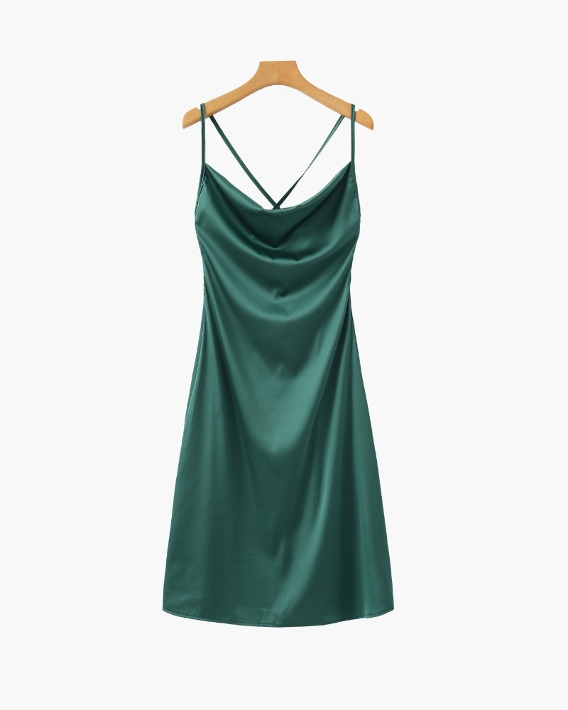 Silk Slip Dress - Areistore
