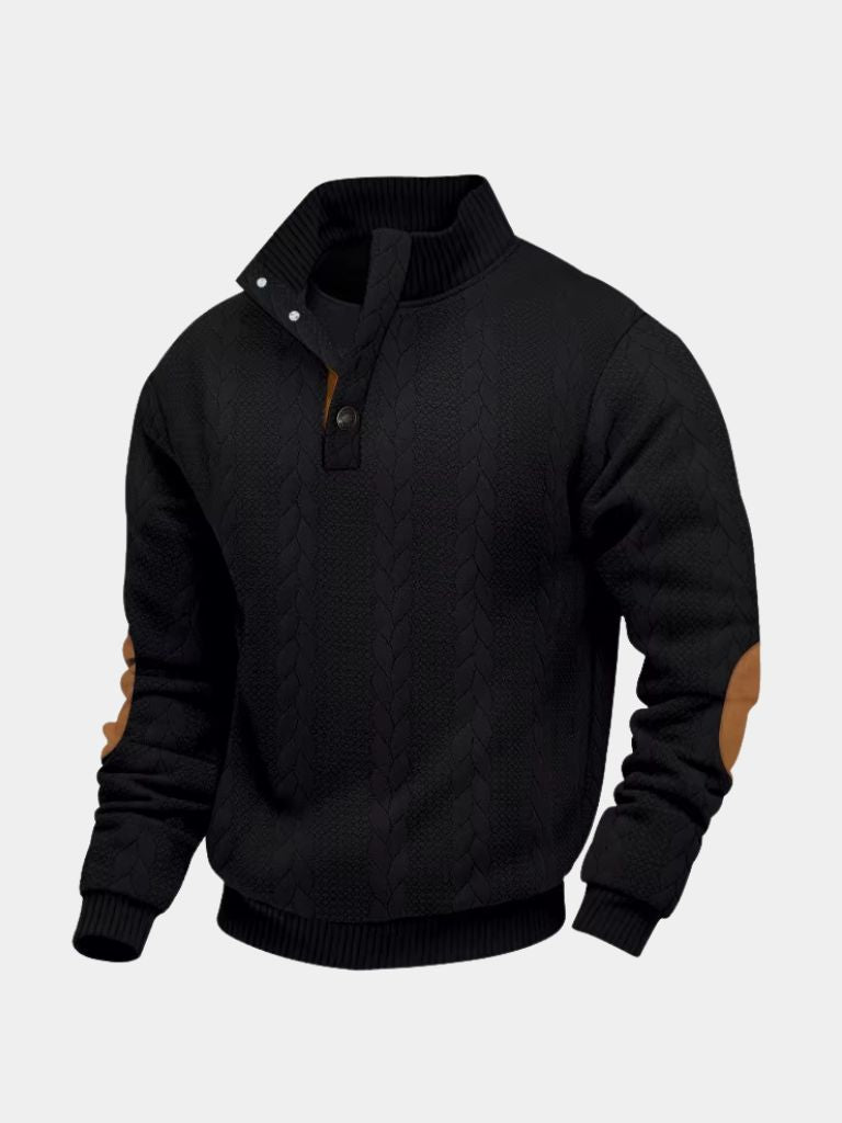 Timberline Long Collar Knit Sweater - Areistore