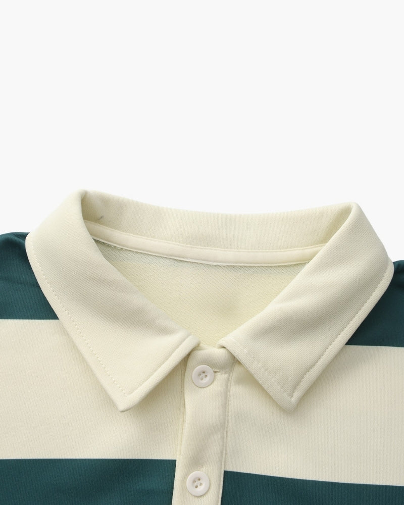 Vintage Stripe Rugby Polo - Areistore