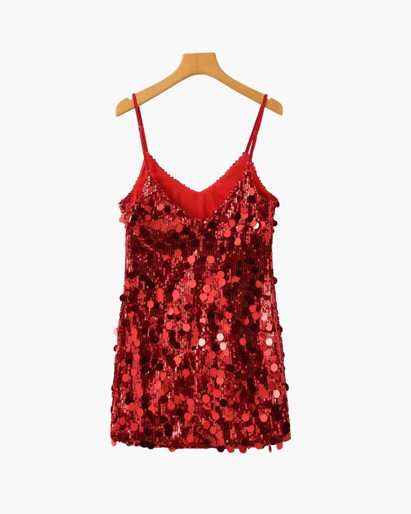 Sequin Party Mini Dress - Areistore