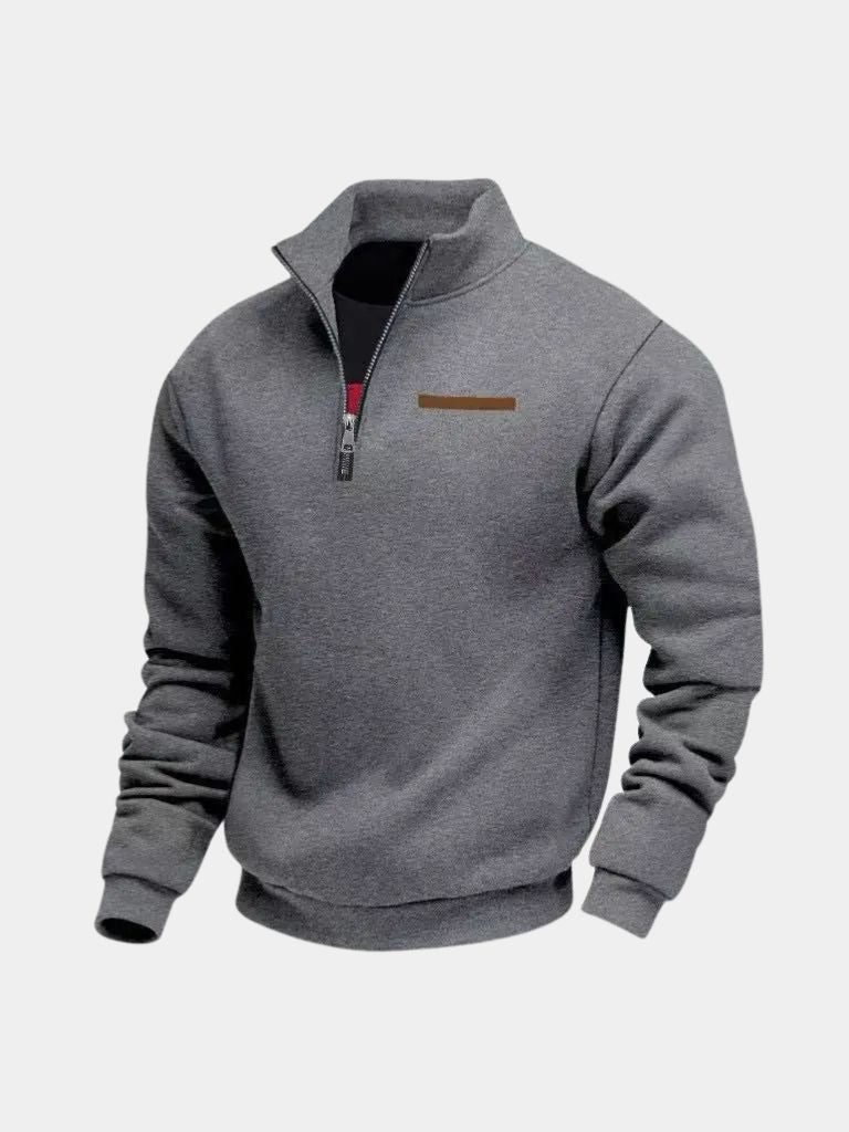Slate Urban High Collar Pullover - Areistore