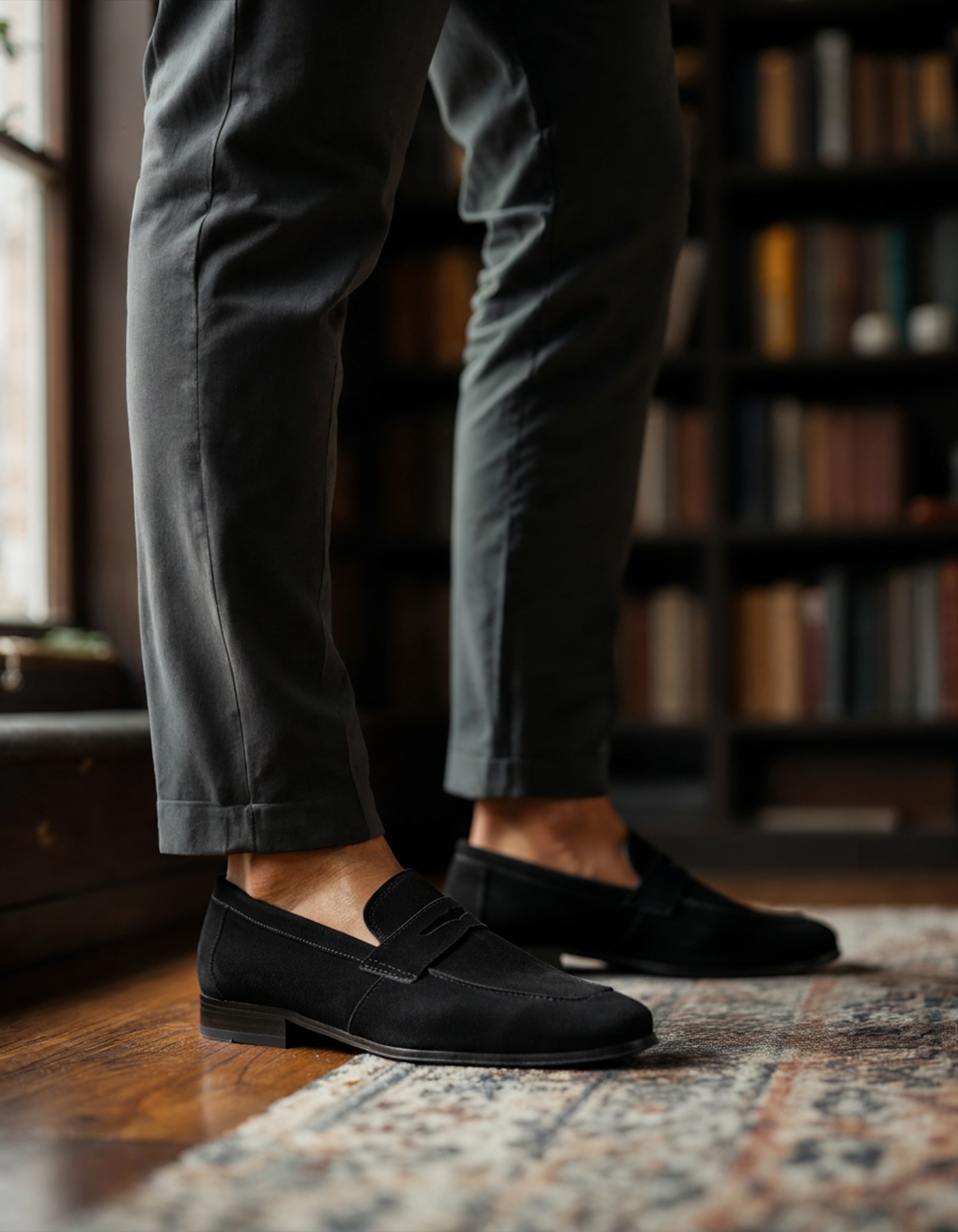 Suede Penny Loafers - Areistore