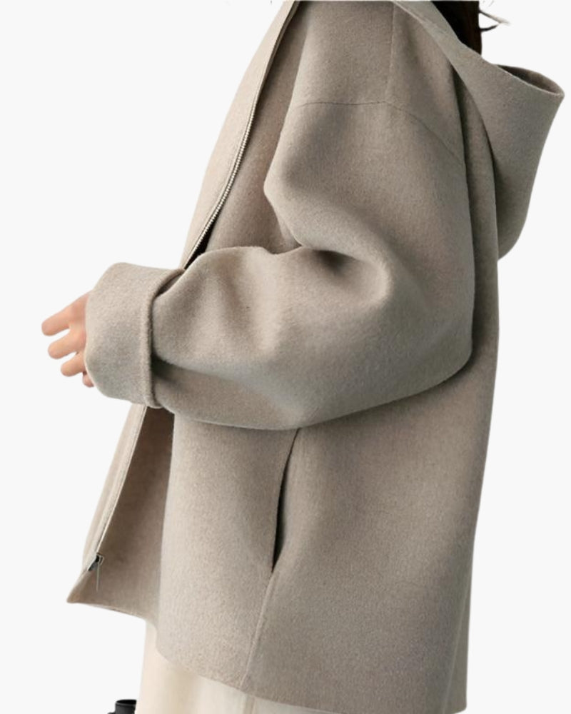 Marlow Wool Zip Coat - Areistore