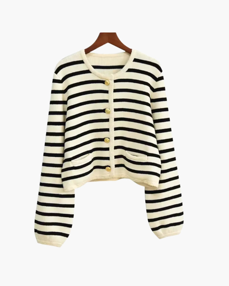 Premium Striped Wool Vest - Areistore
